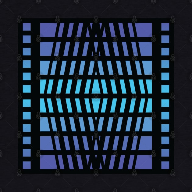 “Dimensional Portal” - V.2 Blue - (Geometric Art) (Dimensions) - Doc Labs by Doc Labs